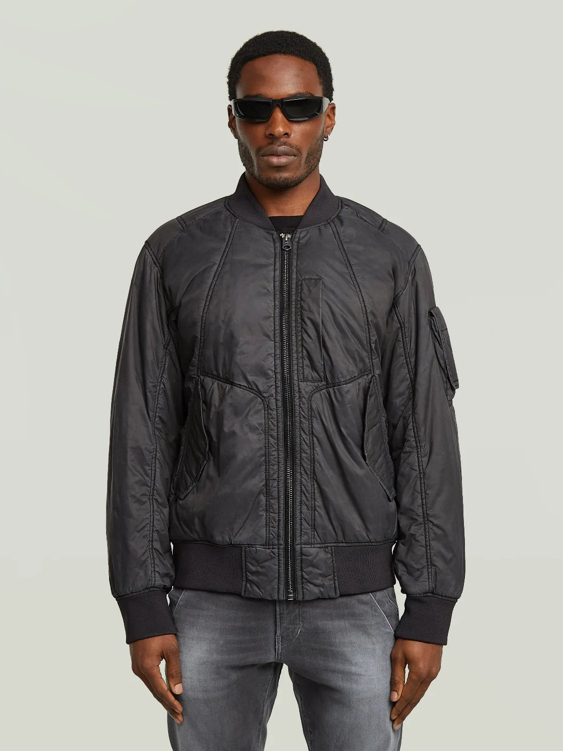 G-STAR GA-1 BOMBER JACKET COATED SHADOW
