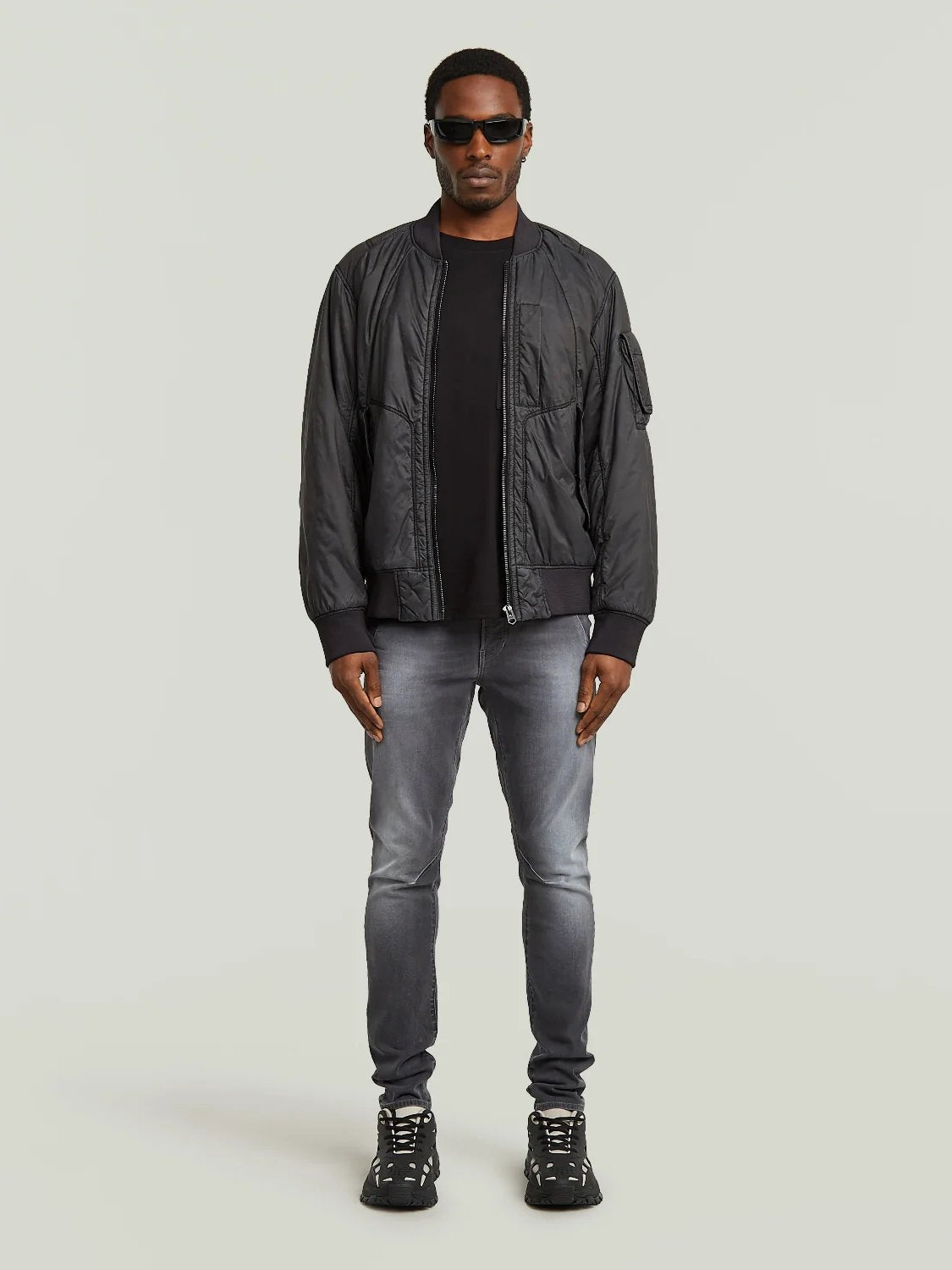 G-STAR GA-1 BOMBER JACKET COATED SHADOW