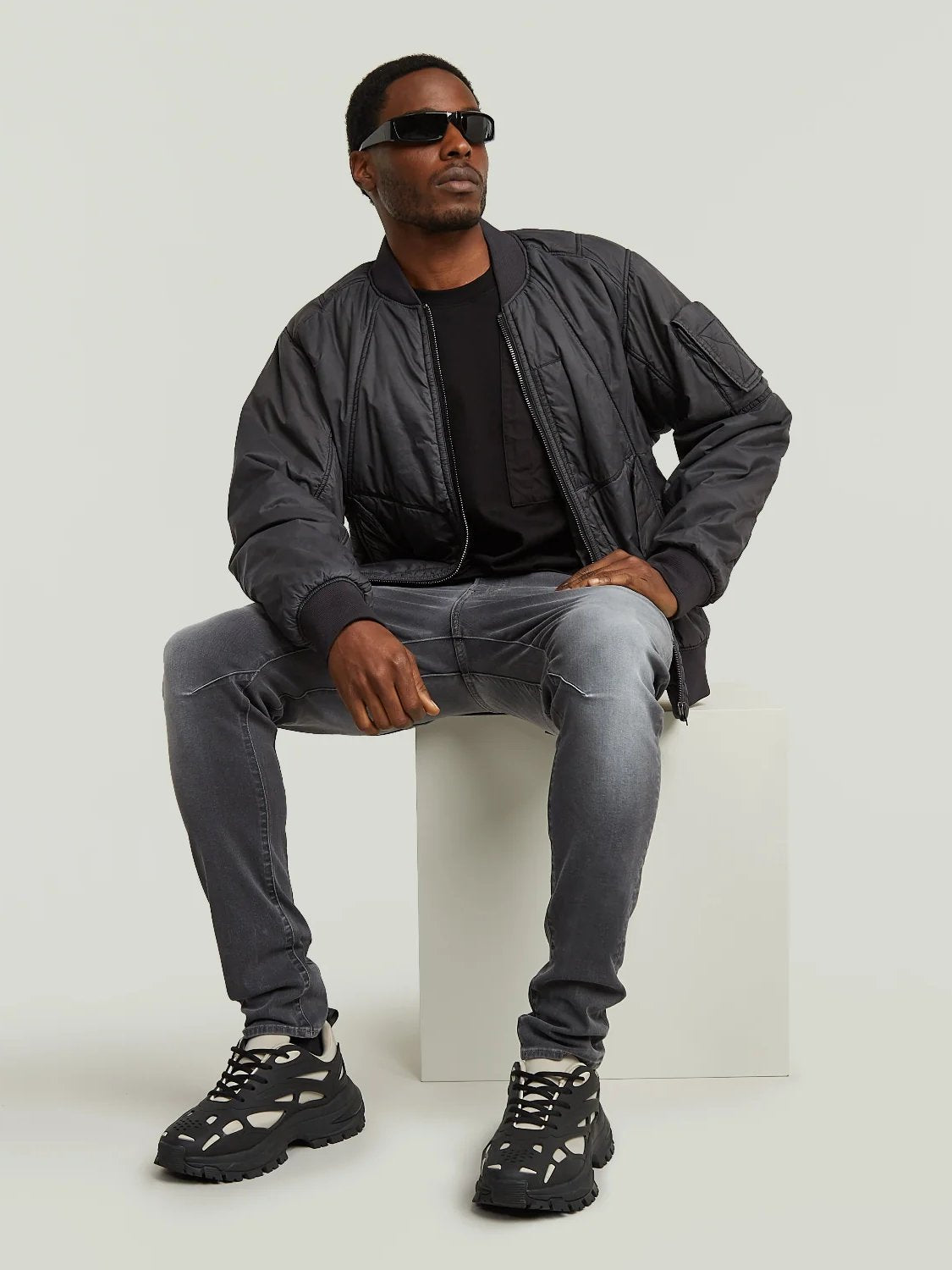 G-STAR GA-1 BOMBER JACKET COATED SHADOW