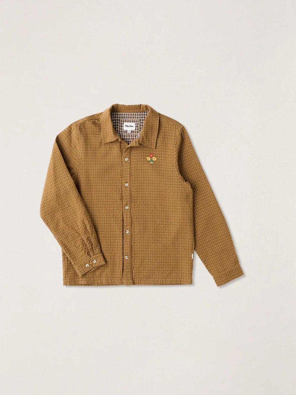 RHYTHM TYLER LONG SLEEVE SHIRT TOBACCO