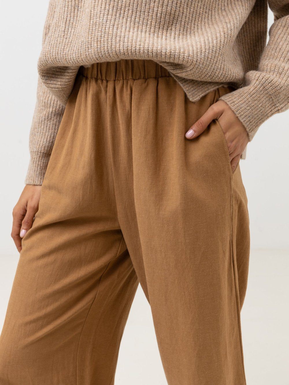RHYTHM SUNRISE WIDE LEG PANT TAN
