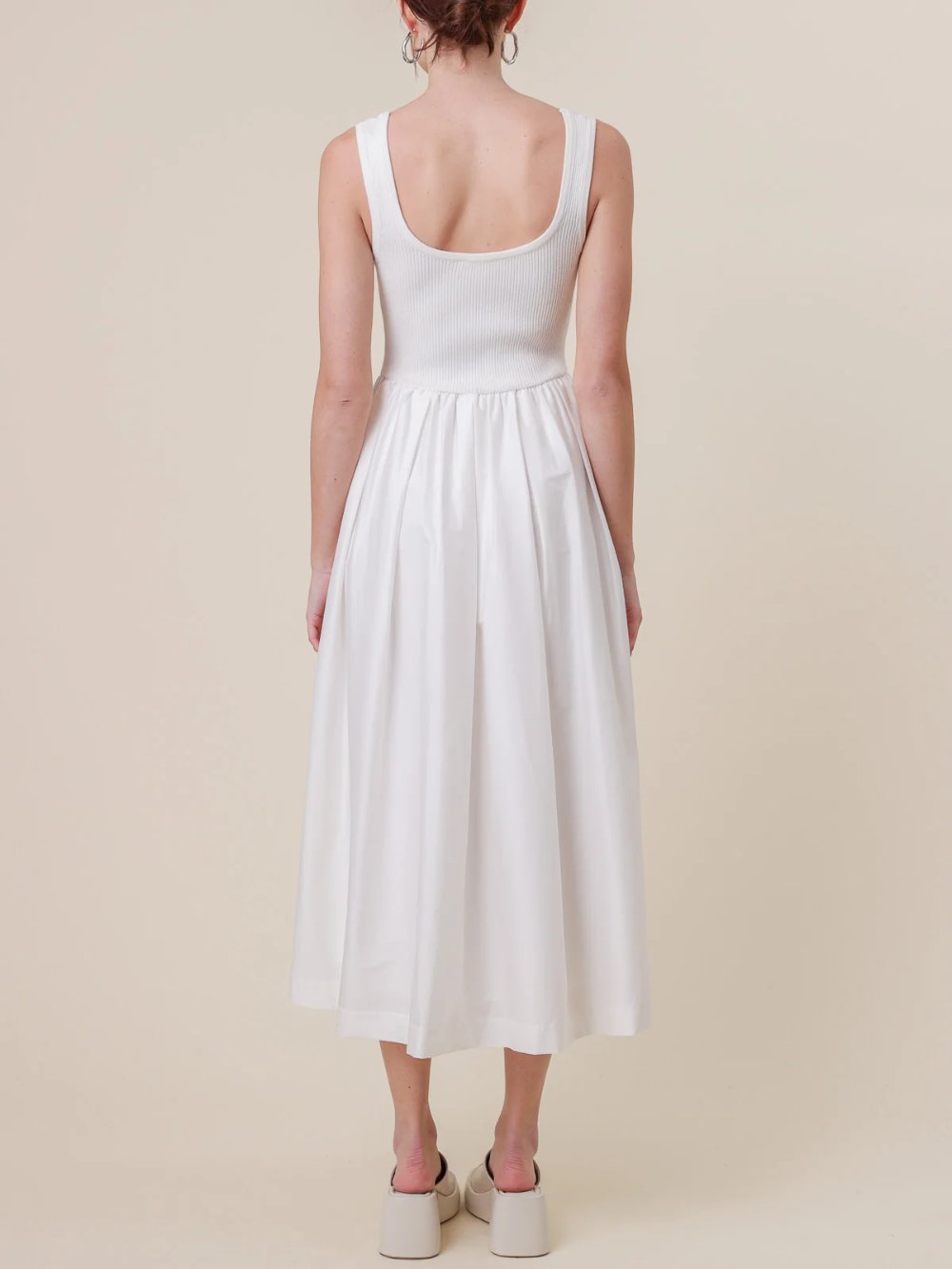 LINE & DOT RIKA COMBO DRESS IVORY