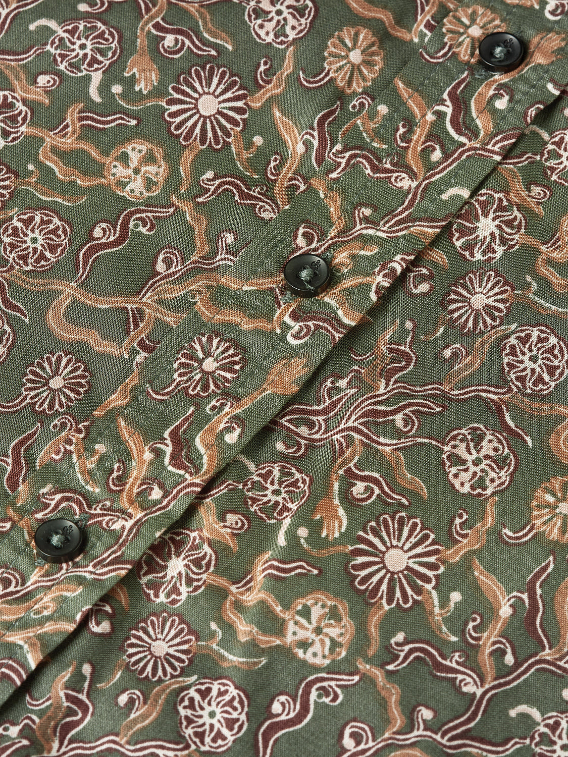 S&S PRINTED RELAXED FIT SHIRT SURREAL FLOWER THYME