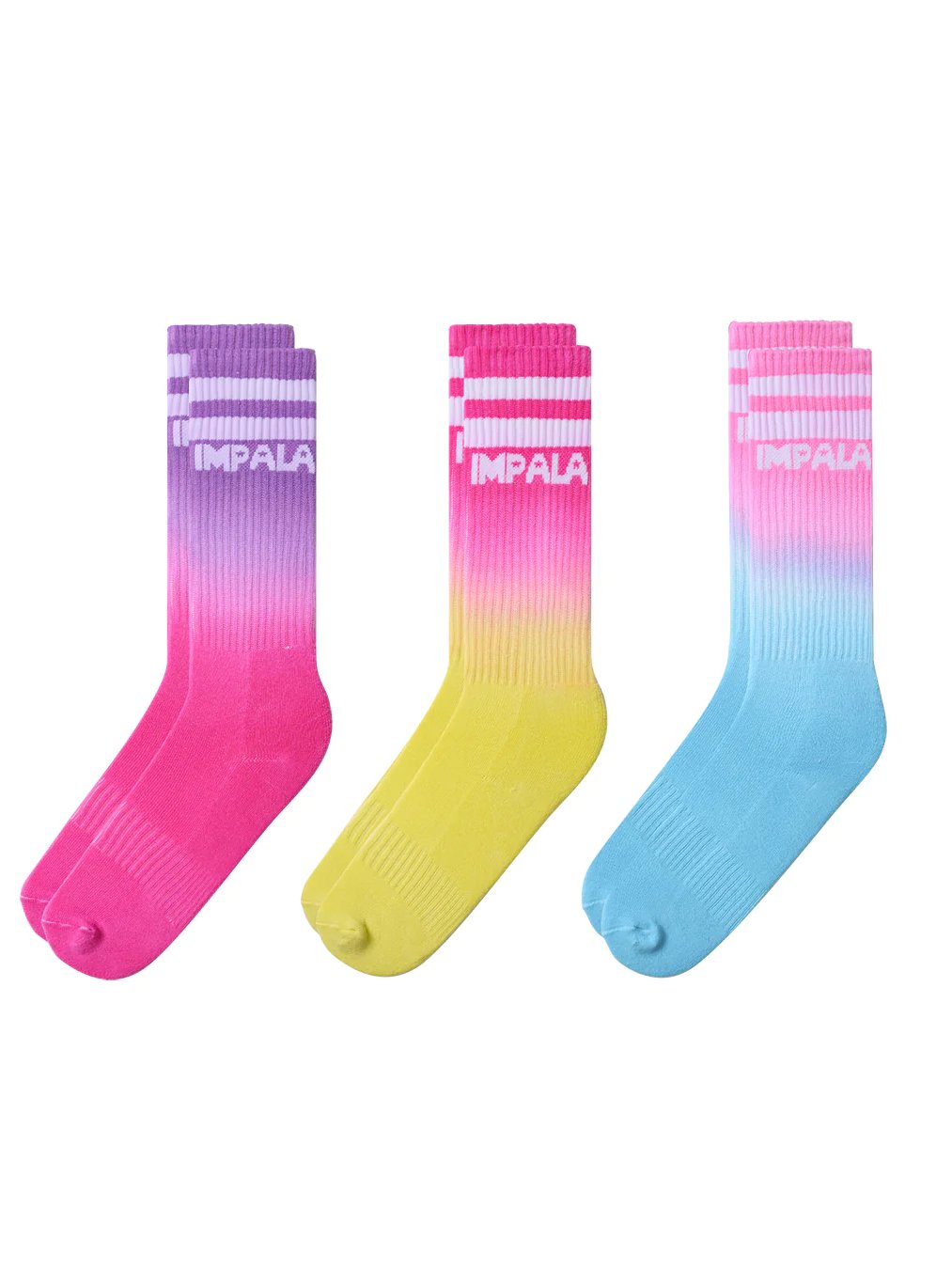 IMPALA STRIPE SOCK 3PK TROPICANA 