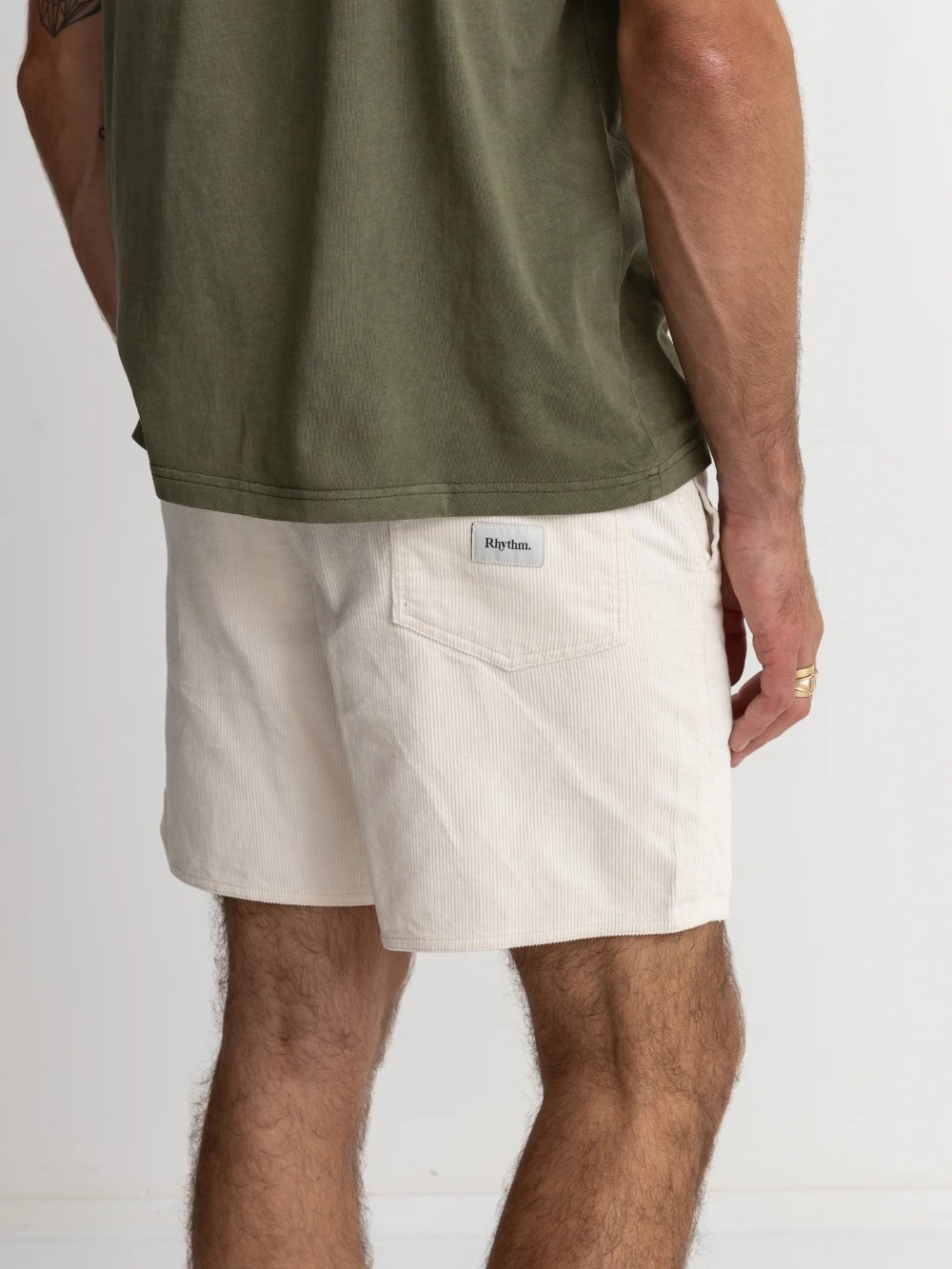 RHYTHM CLASSIC CORD JAM SHORT VINTAGE WHITE