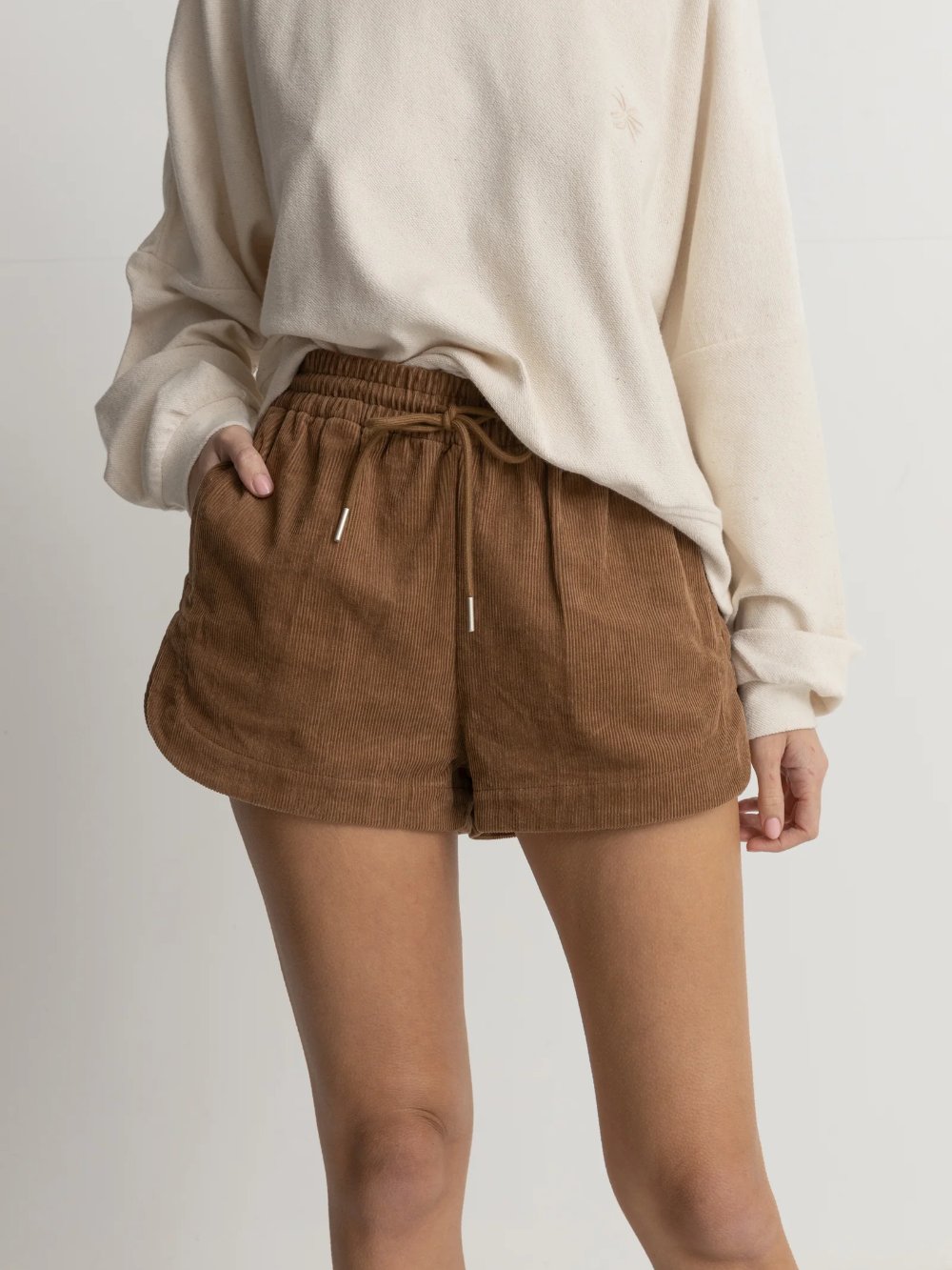 RHYTHM MAZZY CORDUROY SHORT CAMEL