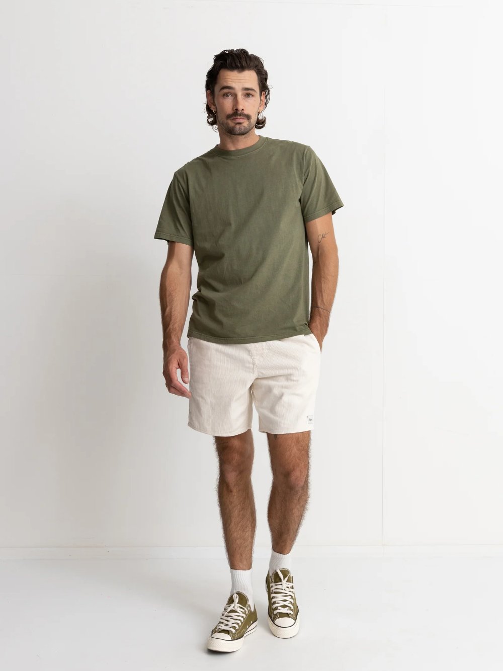 RHYTHM CLASSIC CORD JAM SHORT VINTAGE WHITE