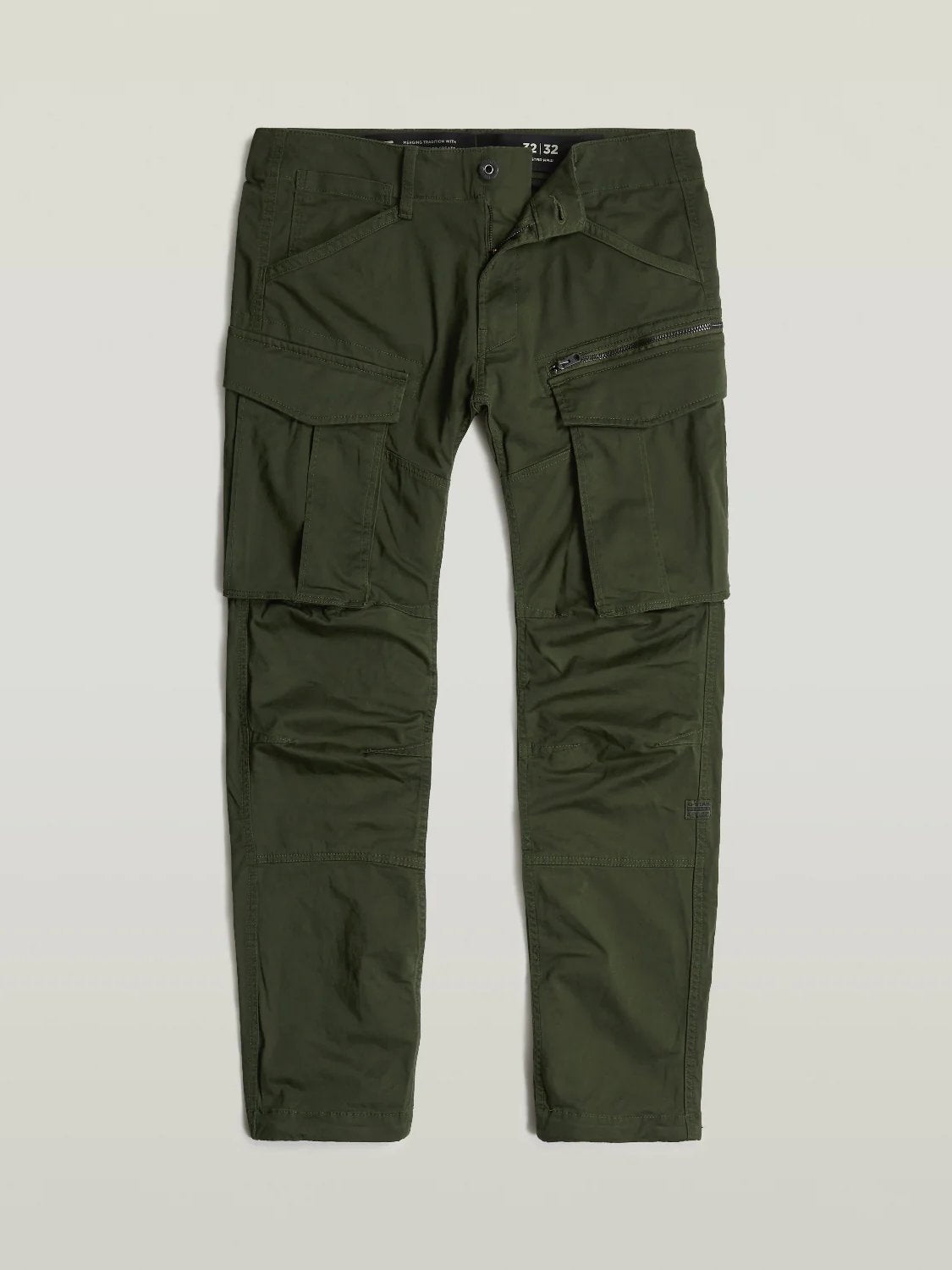 G-STAR ROVIC ZIP 3D REGULAR TAPERED PANT BRONZE GREEN