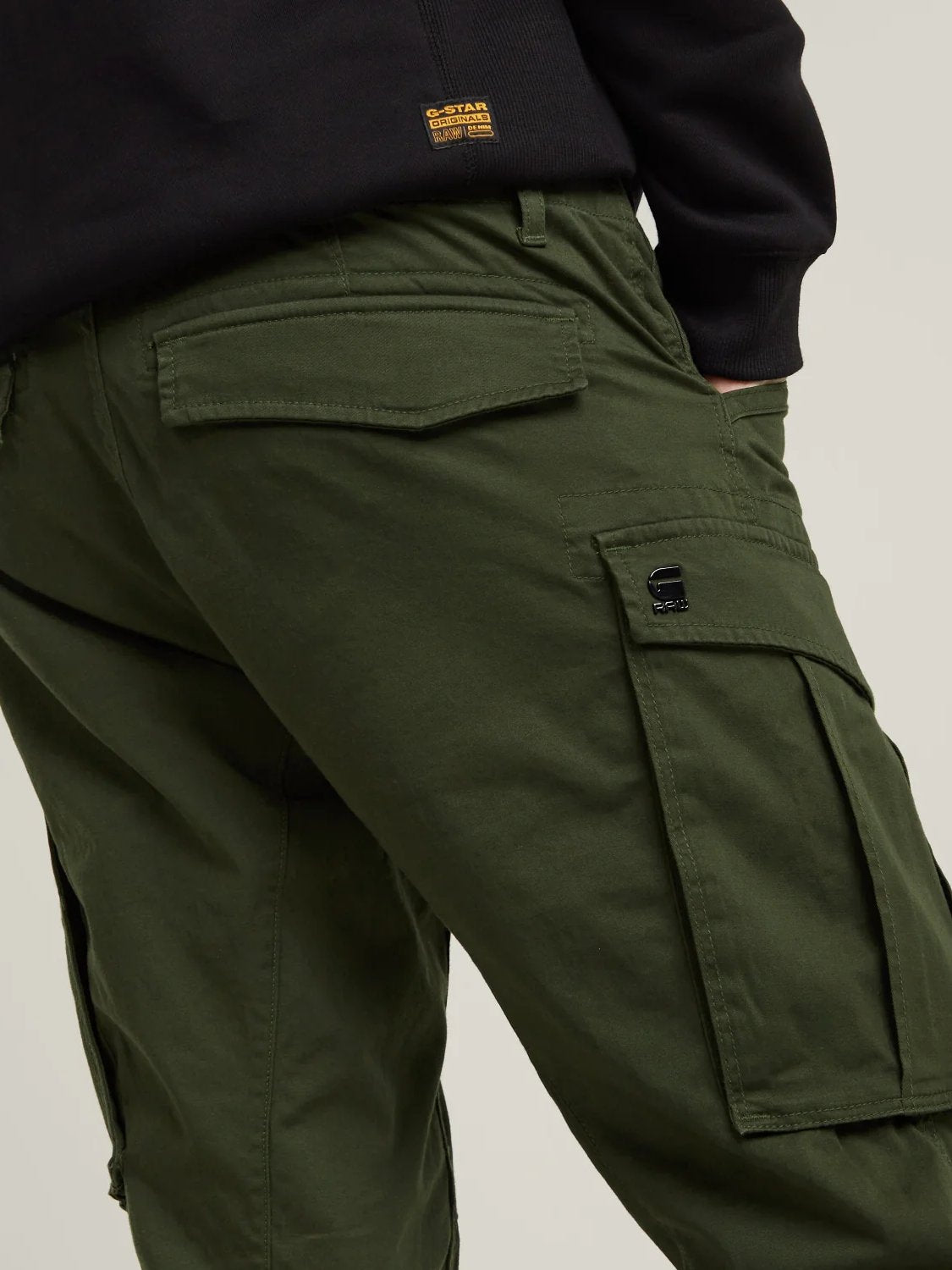 G-STAR ROVIC ZIP 3D REGULAR TAPERED PANT BRONZE GREEN