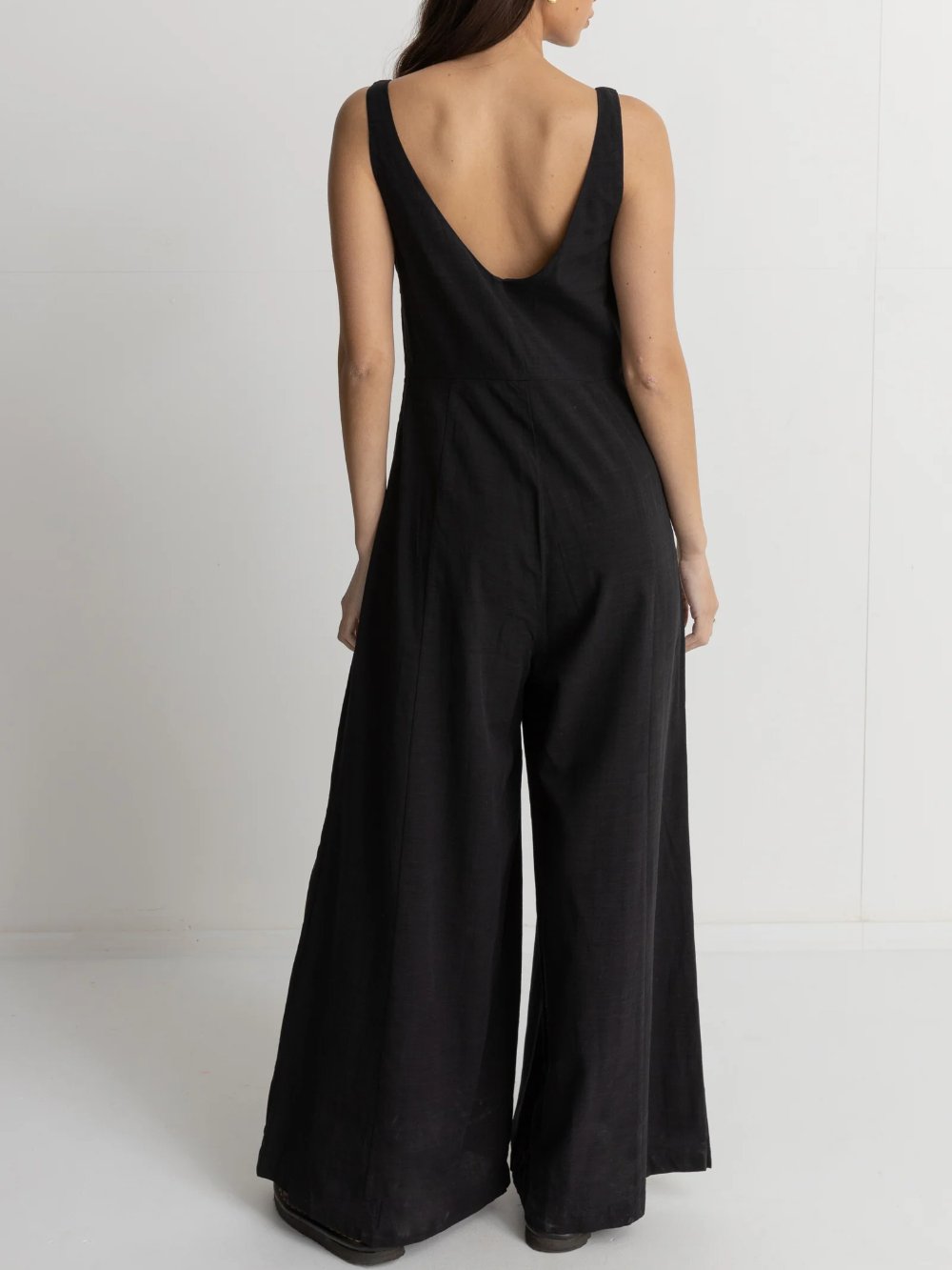 RHYTHM KIKI WIDE LEG JUMPSUIT BLACK