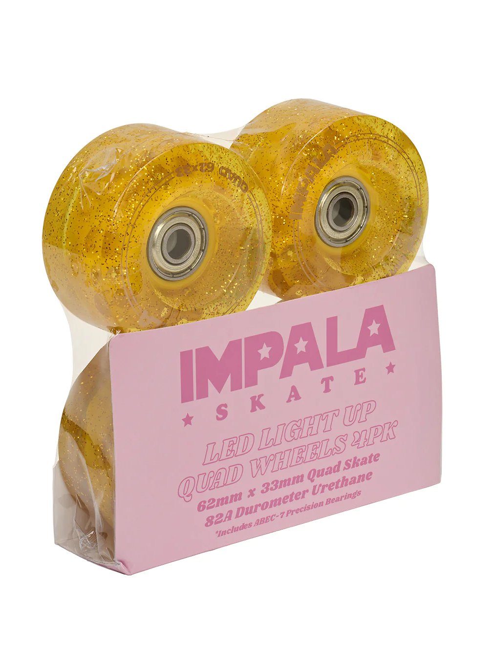 IMPALA LIGHT UP WHEEL 4PK GOLD