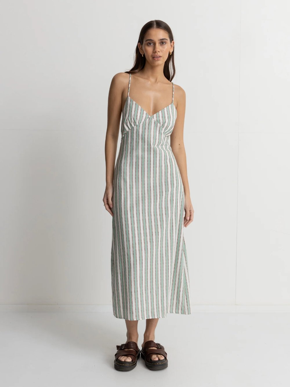 RHYTHM BRIANNAH MIDI DRESS SEA GREEN