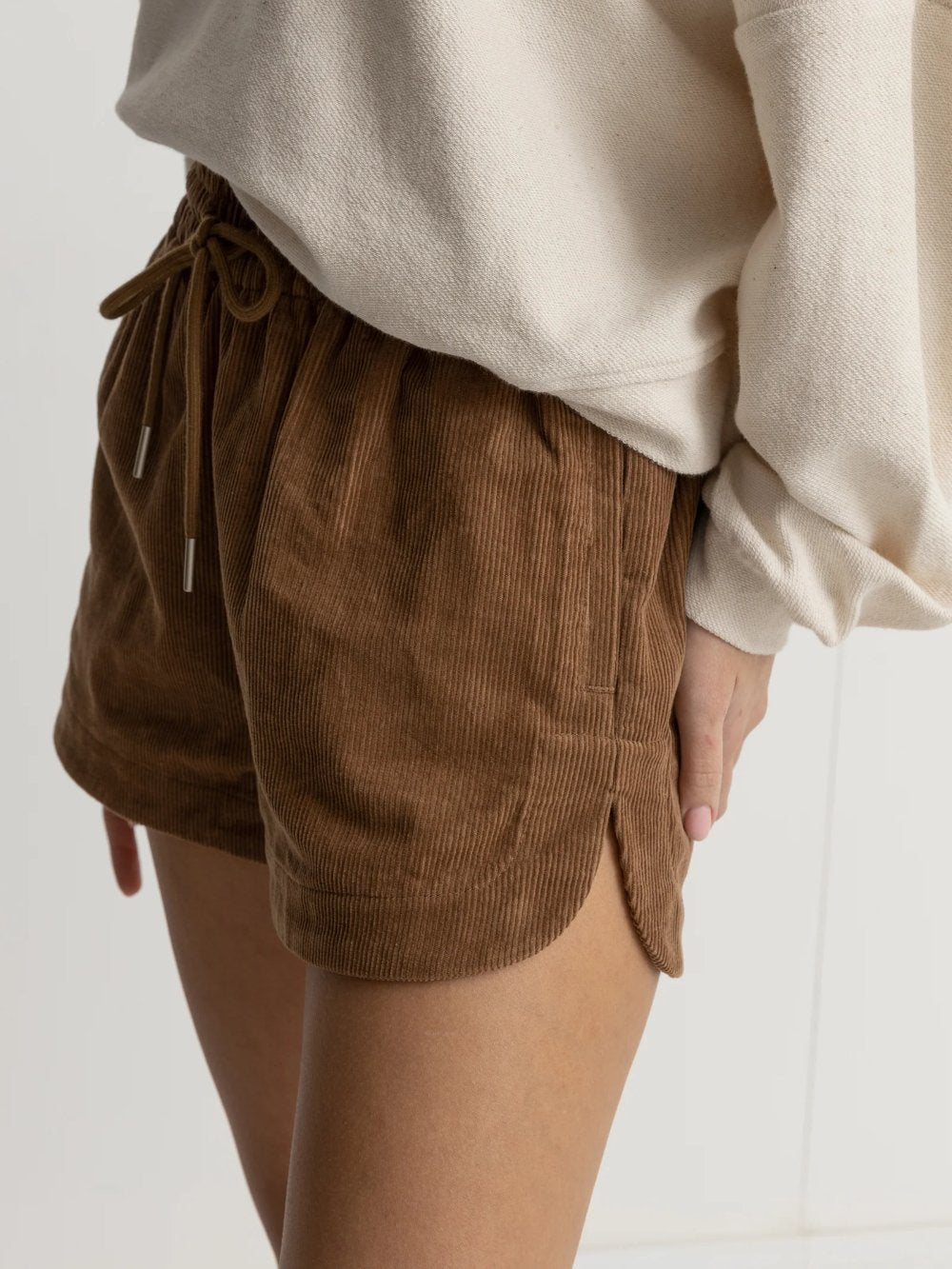 RHYTHM MAZZY CORDUROY SHORT CAMEL