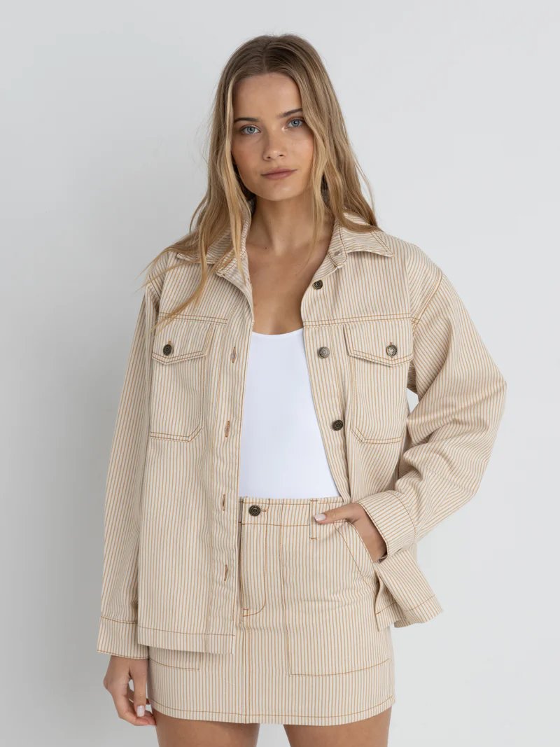 RHYTHM WILLA STRIPE JACKET SAND