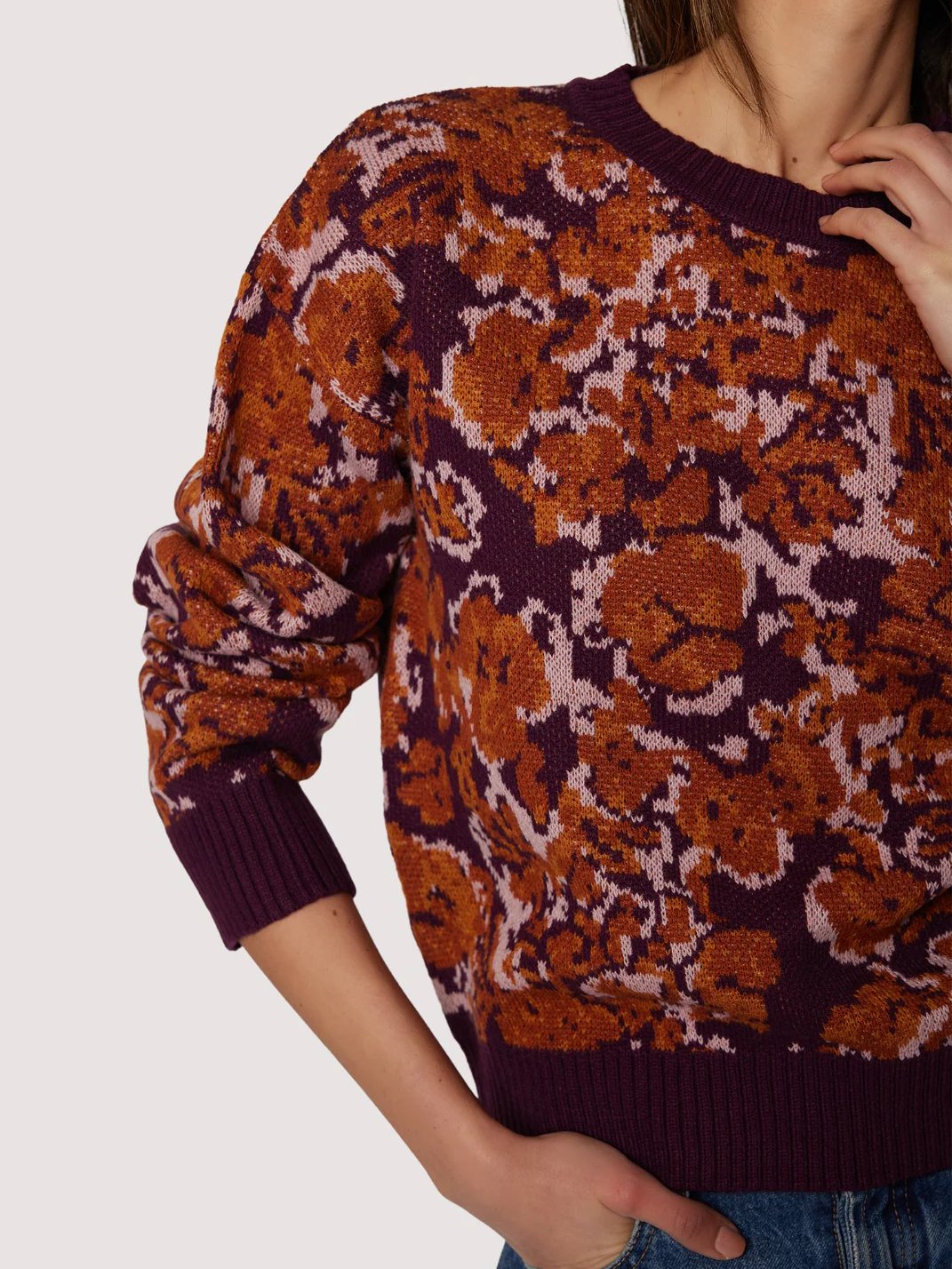 L+W AUTUMNAL SONATA SWEATER WINE