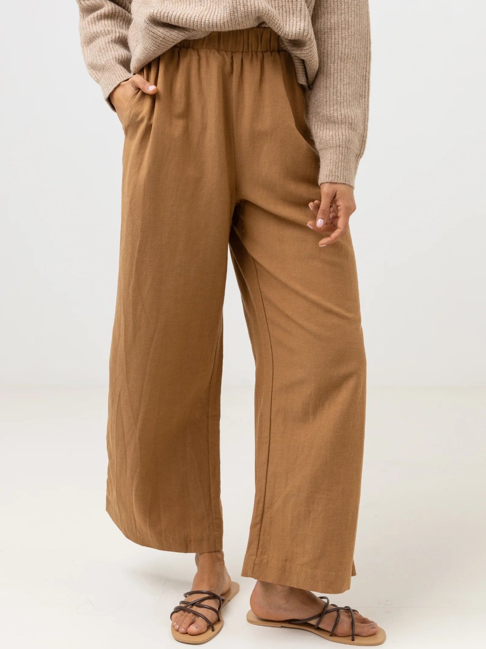 RHYTHM SUNRISE WIDE LEG PANT TAN