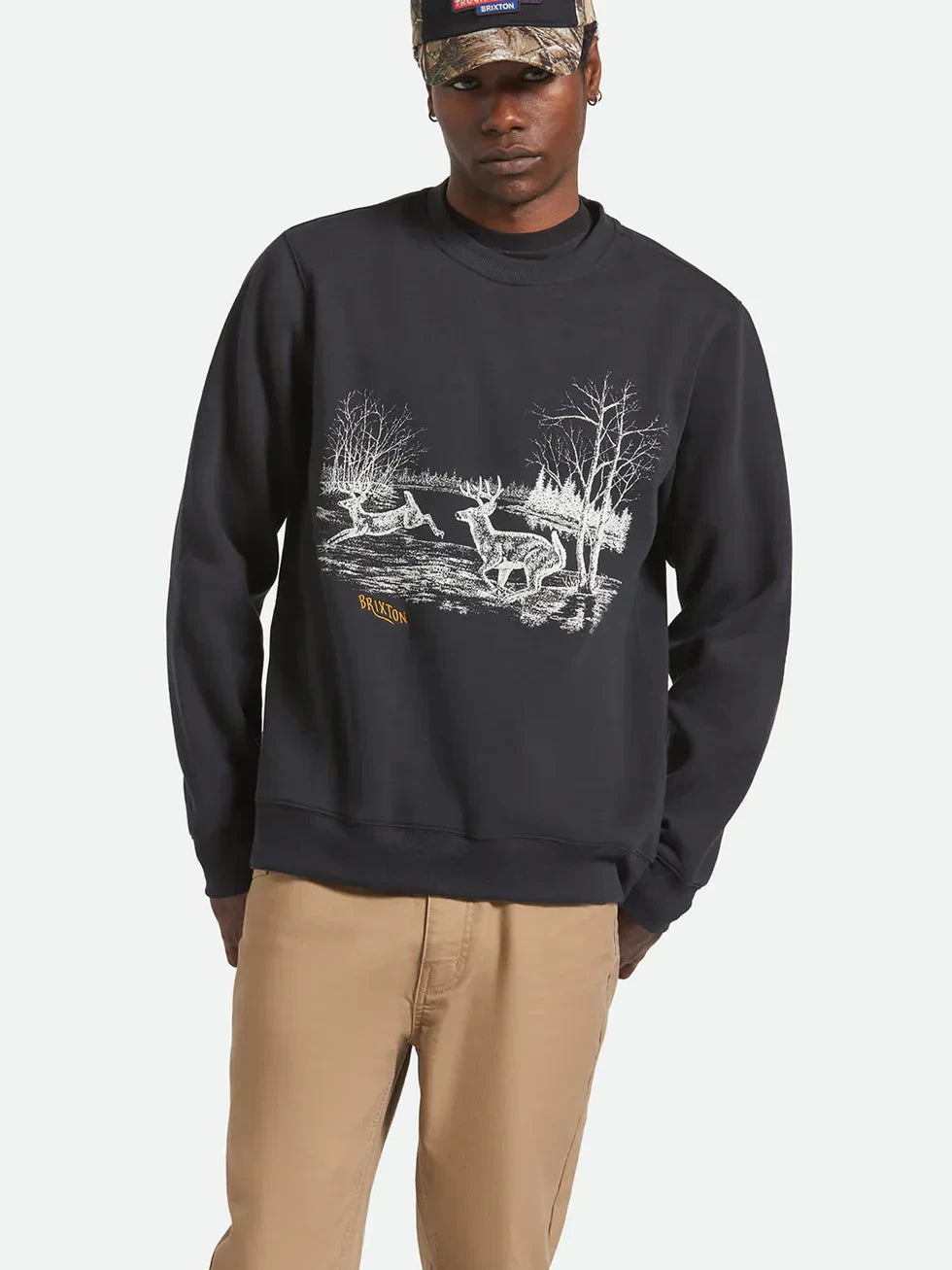BRIXTON GALLOP CREW BLACK