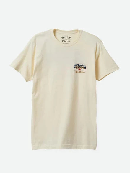 BRIXTON COORS MIRROR STANDARD TEE NATURAL