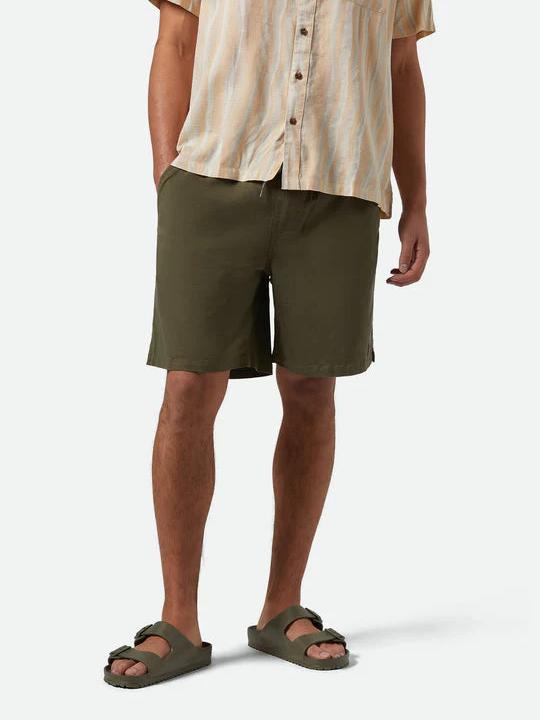 BRIXTON EVERYDAY VINTAGE WASH SHORT WASHED IVY GREEN