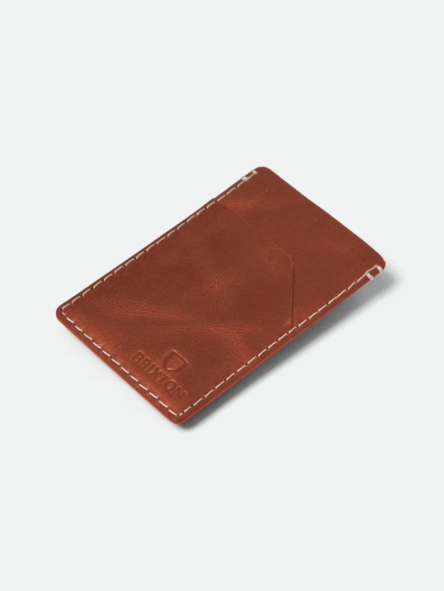 BRIXTON TRADITIONAL CARD HOLDER BROWN