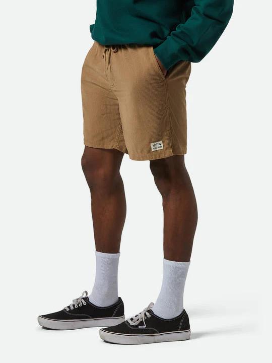 BRIXTON EVERYDAY CORDUROY SHORT KHAKI