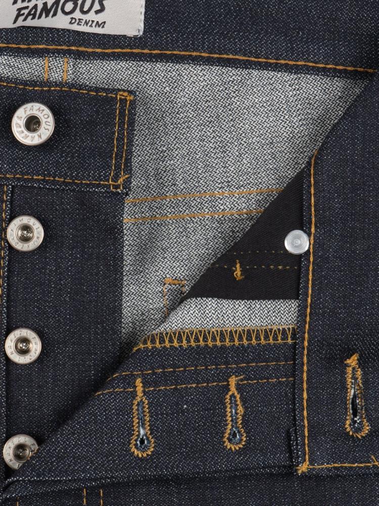 NAKED & FAMOUS WEIRD GUY OFFSHOOT BROKEN TWILL SELVEDGE