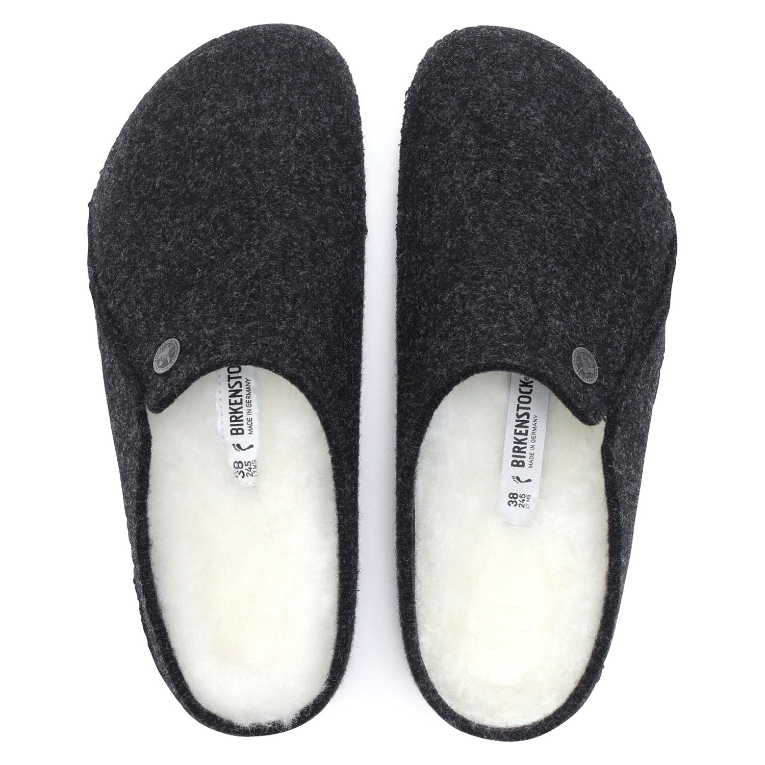 BIRKENSTOCK ZERMATT WOOL FELT SLIPPER ANTHRACITE
