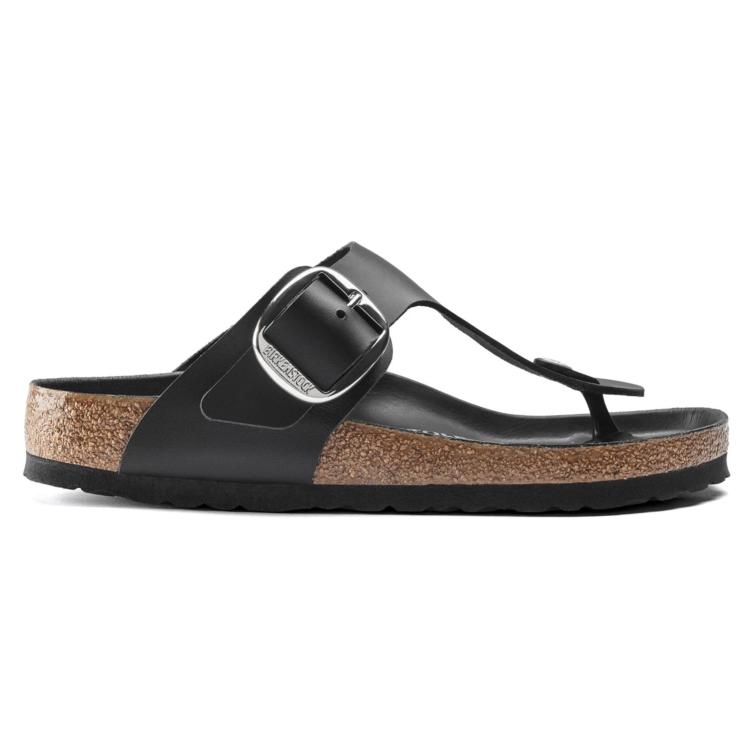 BIRKENSTOCK GIZEH BIG BUCKLE BLACK OIL LEATHER