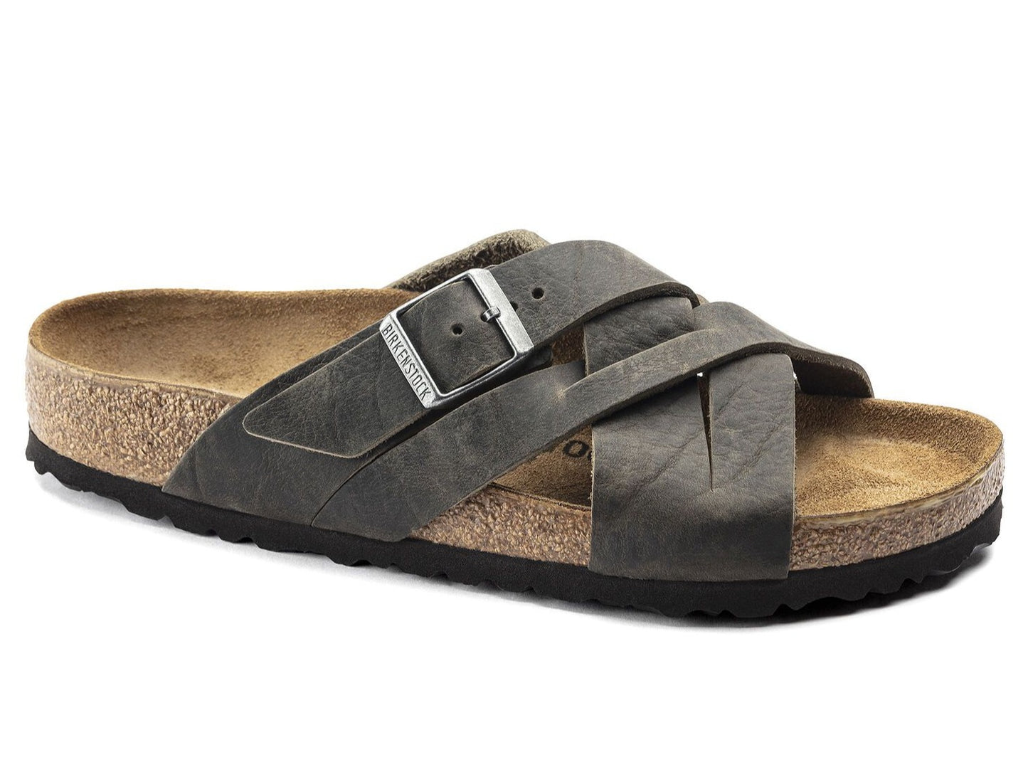 BIRKENSTOCK LUGANO OILED LEATHER SANDAL