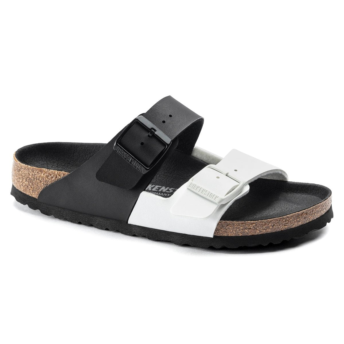 BIRKENSTOCK ARIZONA SPLIT BIRKO-FLOR WOMEN BLACK/WHITE