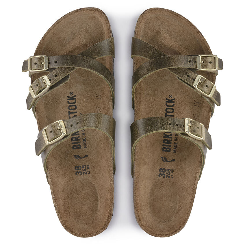 BIRKENSTOCK FRANCA OILED LEATHER OLIVE