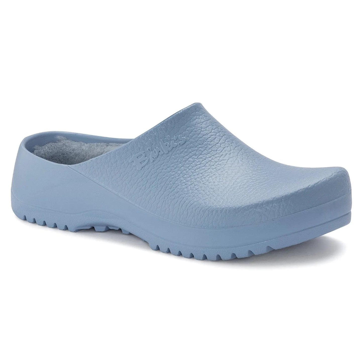 BIRKENSTOCK SUPER BIRKI SHEARLING LINED DUSTY BLUE