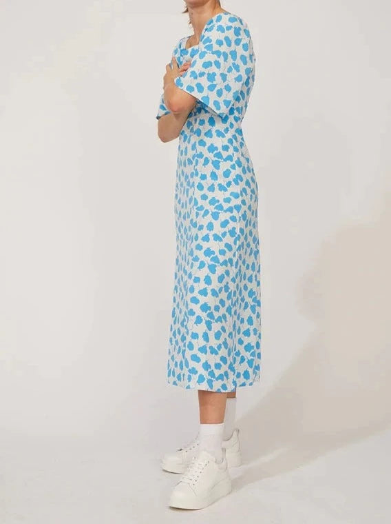 JUST FEMALE BLOOM DRESS BLUE
