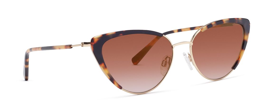 D'BLANC LA LUNA SUNGLASSES LEOPARD TORT GLOSS