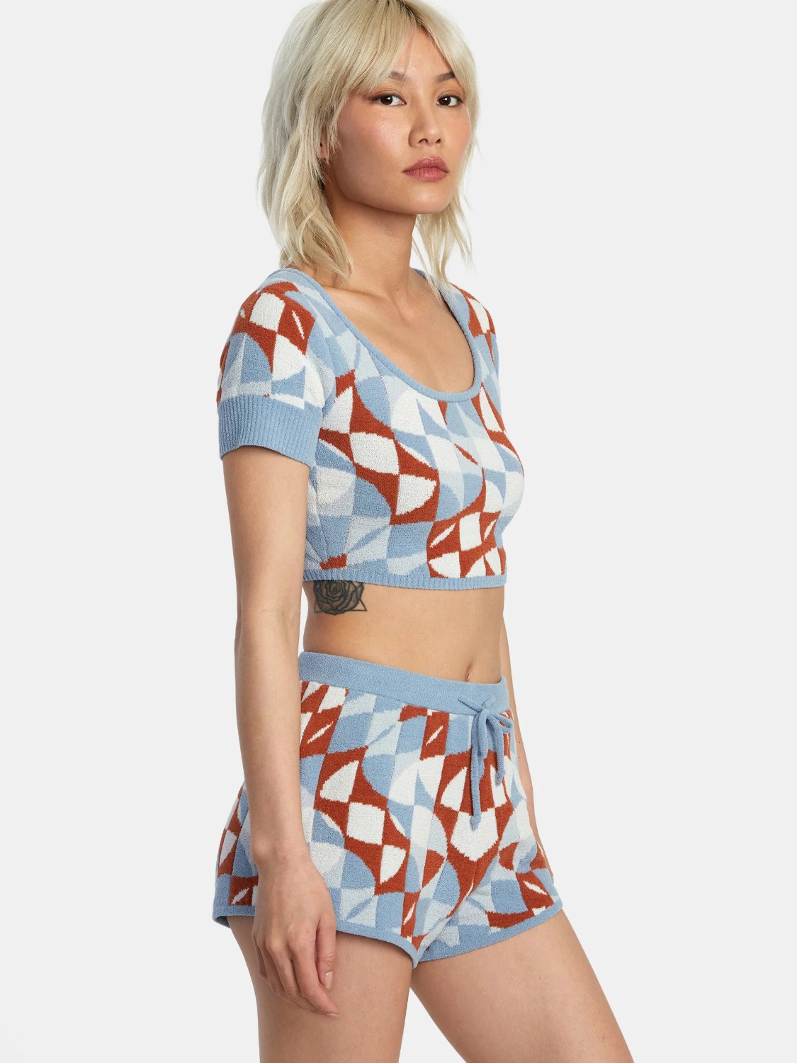 RVCA GEODE SWEATER TOP SANDLEWOOD