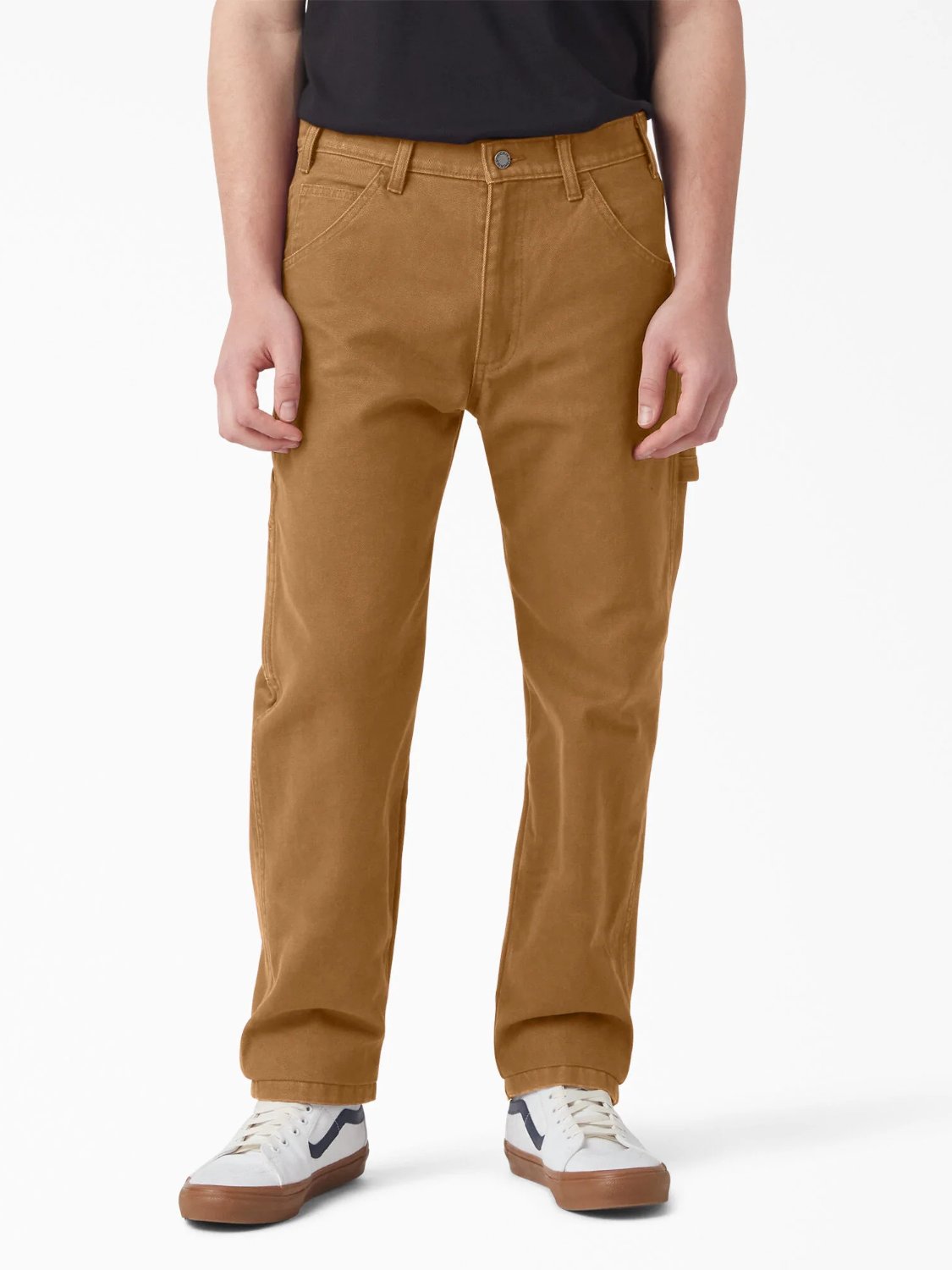 DICKIES STONEWASHED DUCK CARPENTER PANT BROWN DUCK