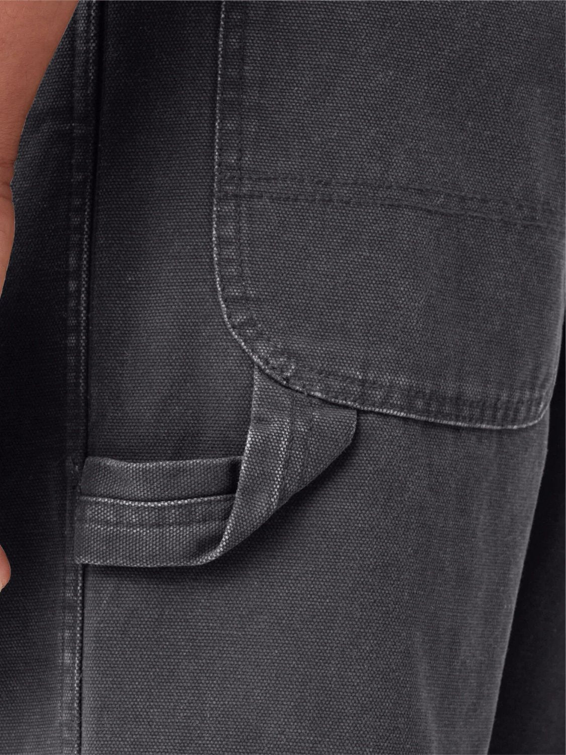 DICKIES STONEWASHED DUCK CARPENTER PANT BLACK