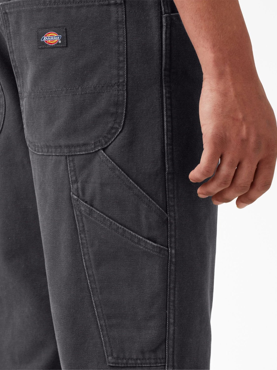 DICKIES STONEWASHED DUCK CARPENTER PANT BLACK