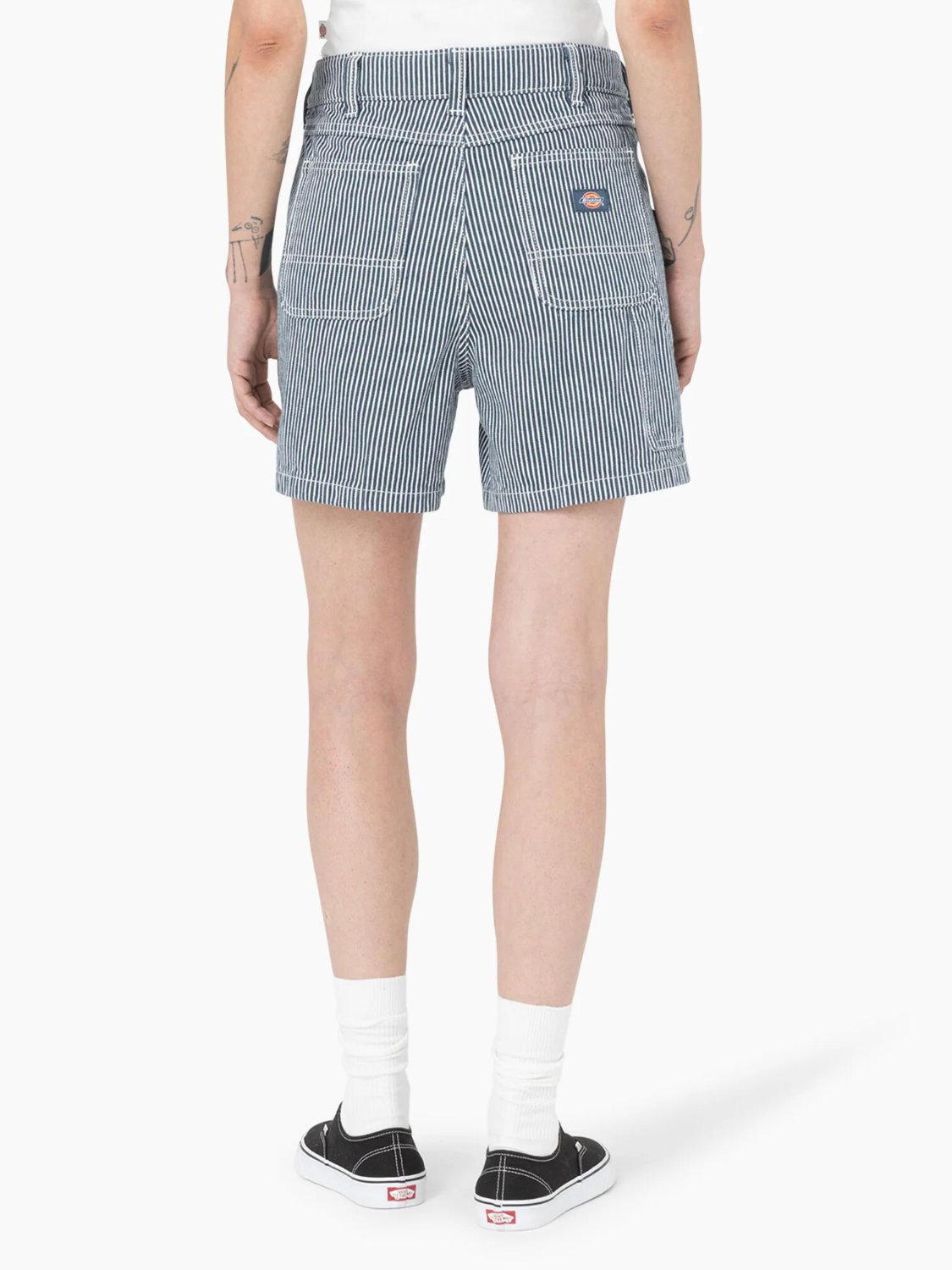 DICKIES HICKORY STRIPE SHORTS AIRFORCE BLUE