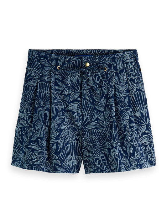 SCOTCH & SODA ALLOVER PRINT PLEATED SHORT
