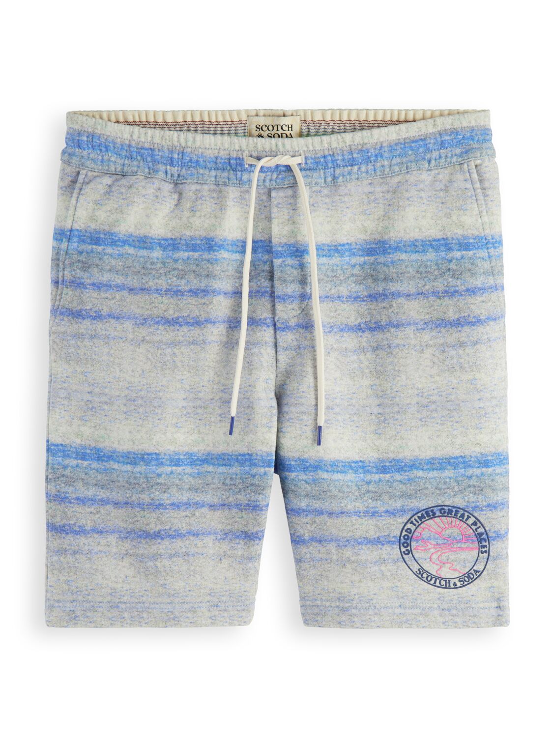 SCOTCH & SODA MELANGE PRINTED FELPA SWEATSHORT COMBO A