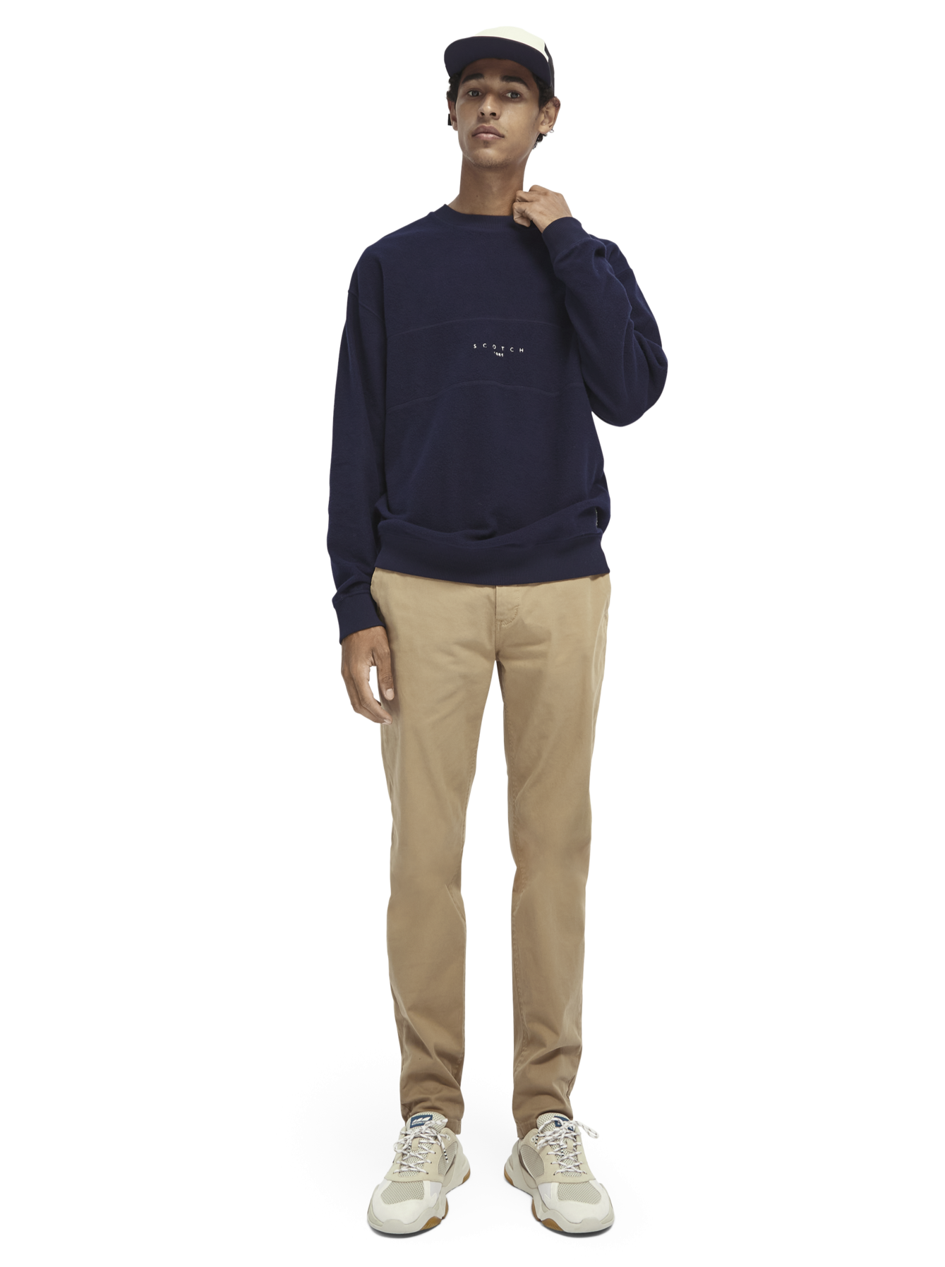 SCOTCH & SODA STUART SLIM FIT CHINO SAND