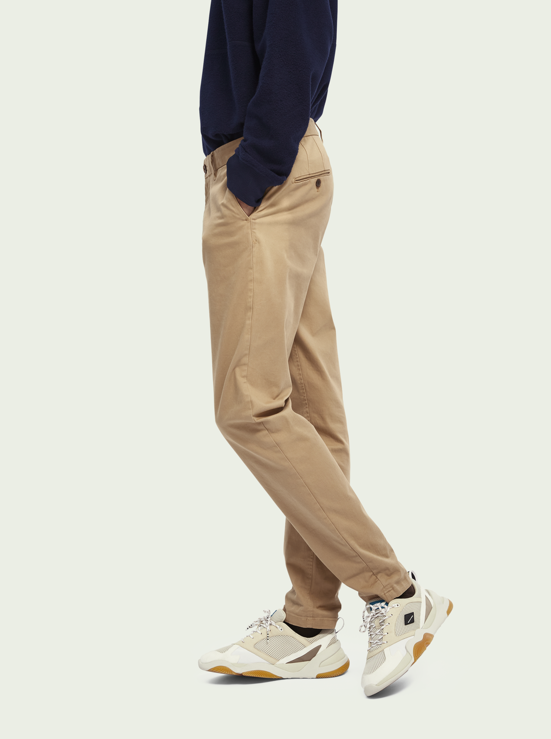 SCOTCH & SODA STUART SLIM FIT CHINO SAND