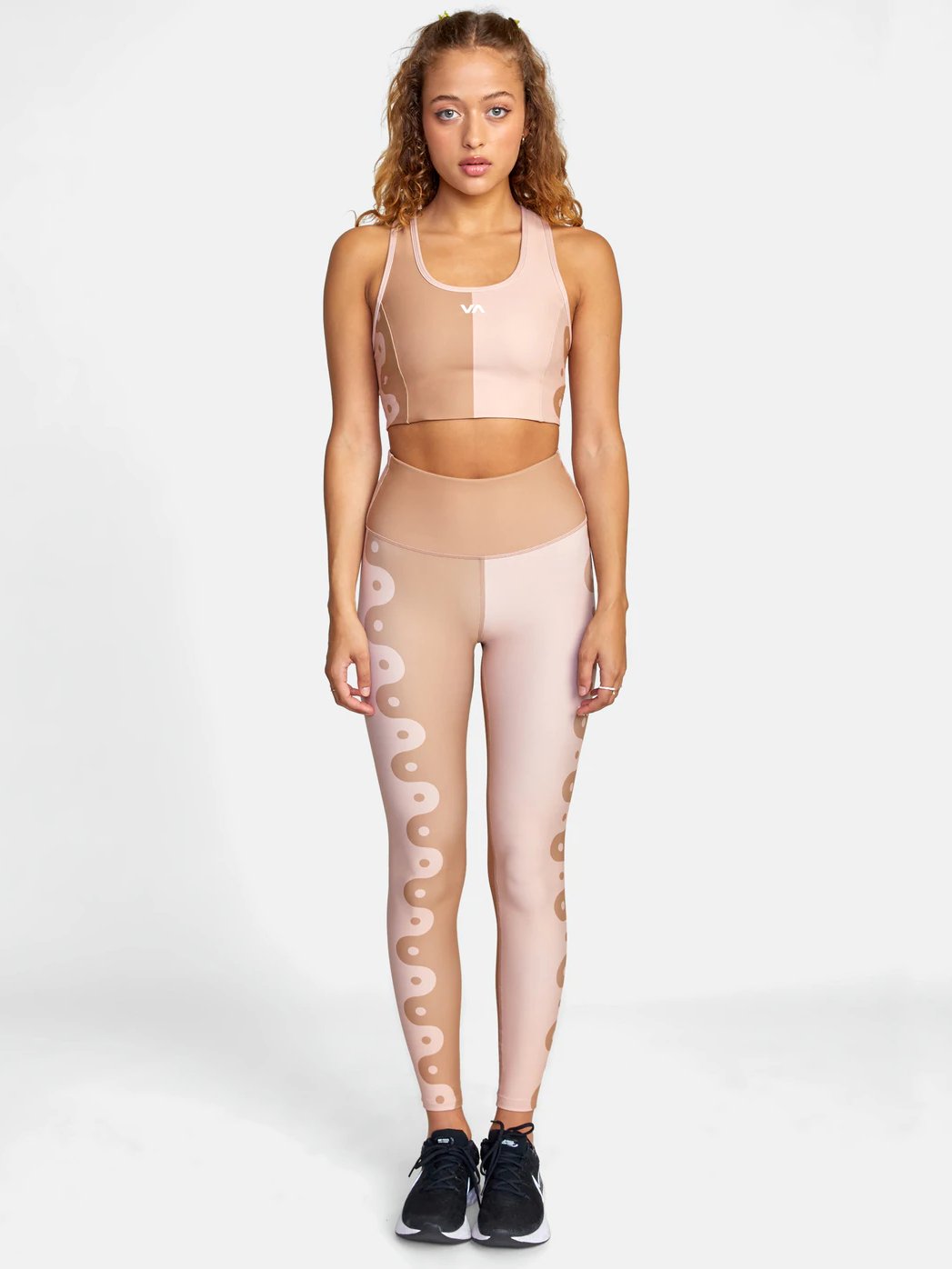 RVCA LINEAR YANG BRA DUSTY ROSE