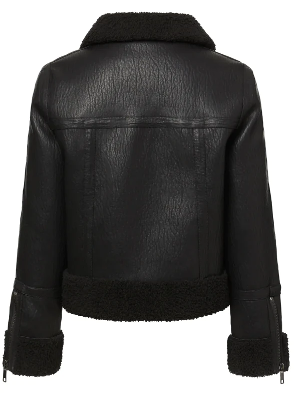 UNREAL FUR BERLIN CROPPED JACKET BLACK