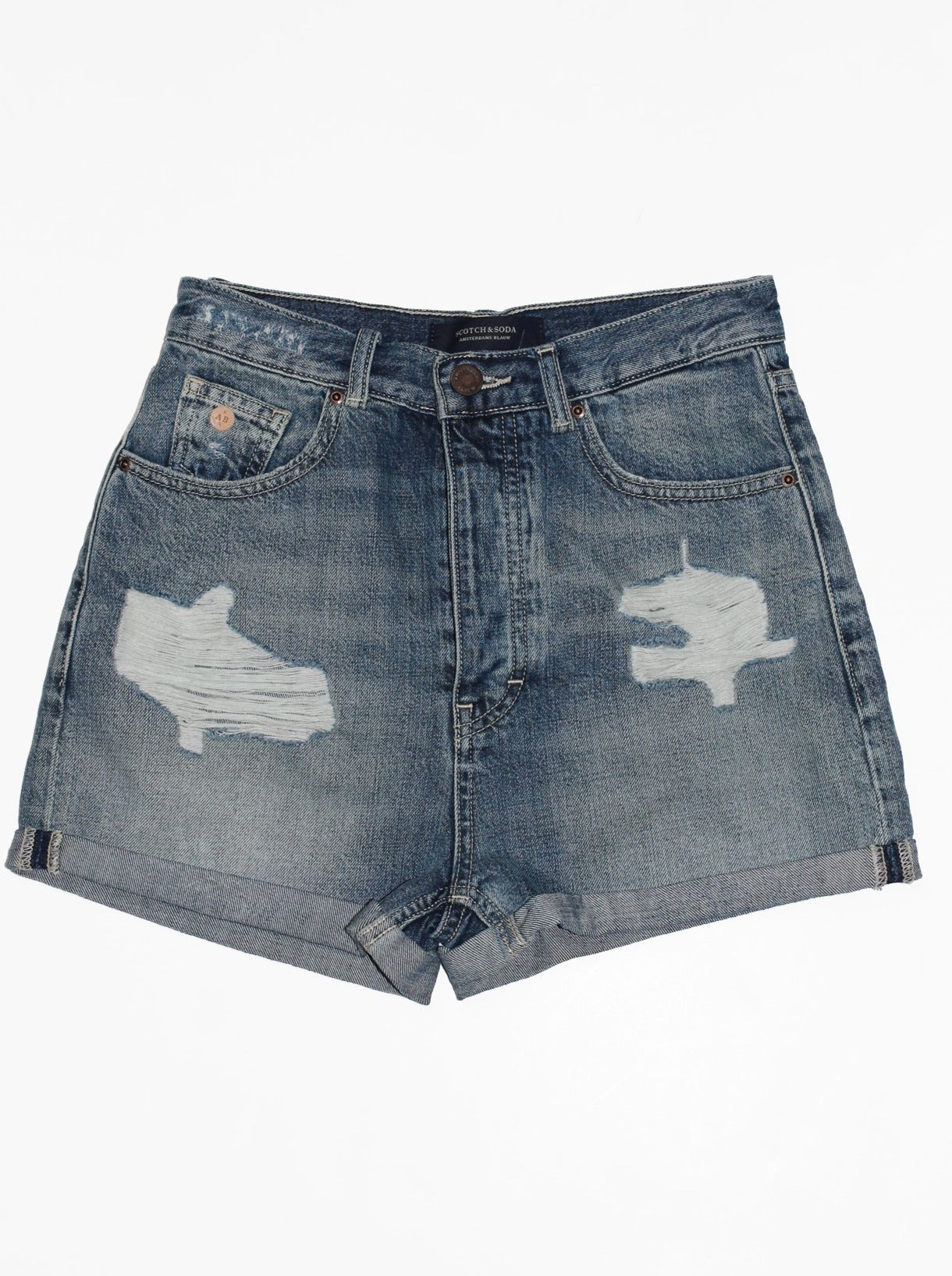 HIGH WASTED DENIM SHORTS