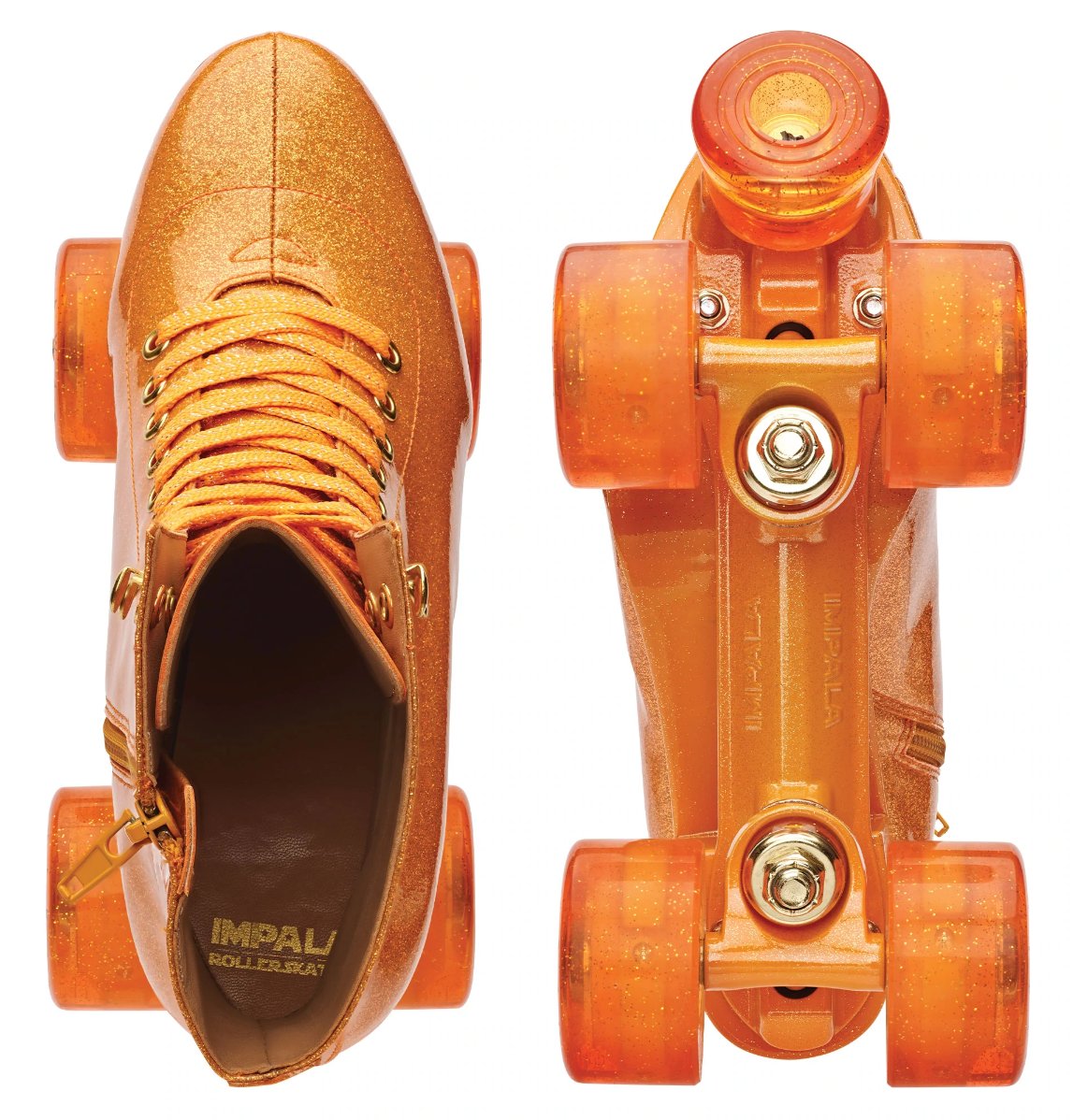 IMPALA MARAWA HIGH HEEL SKATE SPARKLE ORANGE