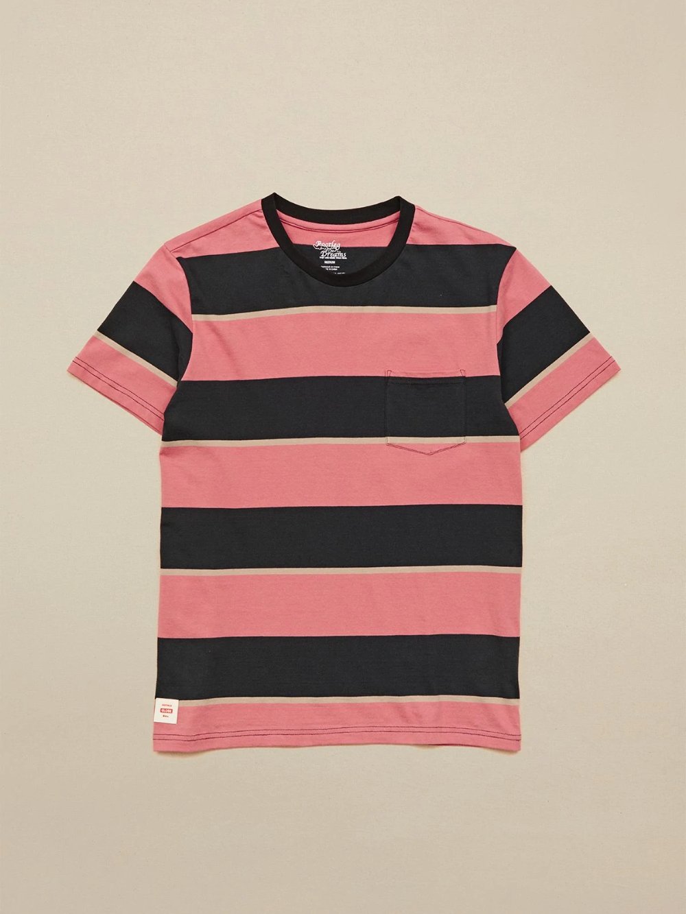 GLOBE BOOTLEG DREAMS STRIPE TEE REDSMOKE