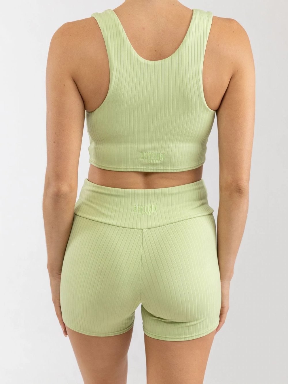 RHYTHM ELLE RIBBED BIKE SHORT APPLE