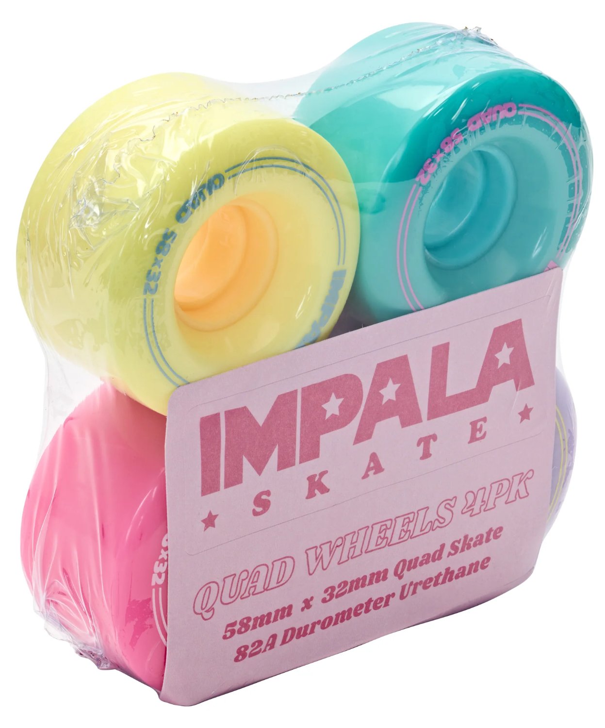 IMPALA REPLACEMENT WHEEL 4PK PASTEL